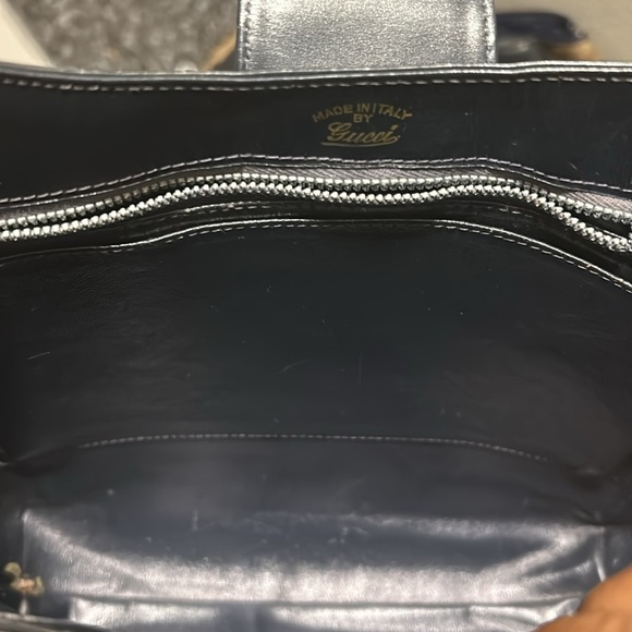 Gucci Monogram and Leather Shoulder Bag - Picture 7 of 8